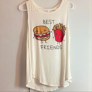 HAMBURGER & FRIES TANK TOP